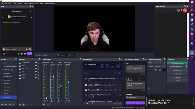 DroidCam OBS | OBS 28 Tutorial смотреть онлайн