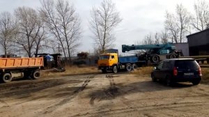 Кран KOBELCO RK-250-3 на трале.
