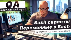 Урок 41. Практическая работа по Bash. Bash скрипты. Переменные в bash