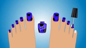 Мультик Раскраска Учим цвета Красим Ногти Learn Colors with Soccer Ball Surpris