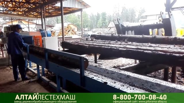 Деревообрабатывающий завод на основе многопильных станков СБЦ-450 и 2Ц16-350