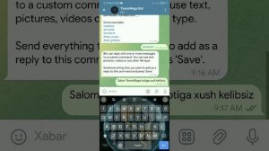 🤖 Android telefonda Telegram bot  yaratamiz @Texnomega
