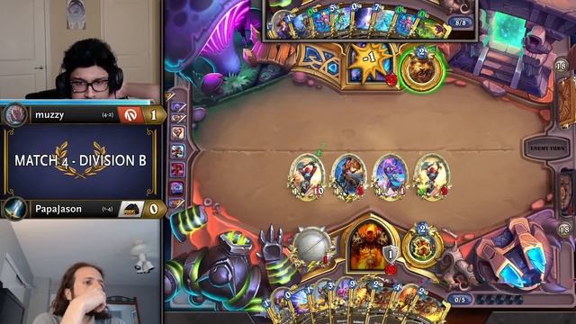 muzzy vs PapaJason - Division B - Hearthstone Grandmasters Americas 2020 Season 1 - Week 7 смотреть онлайн