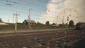 От Кирова до Перми вид из окна поезда 2 ч