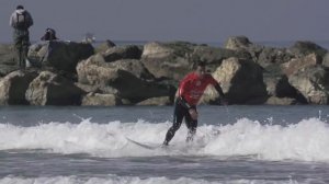 Video: Surfers Warm Up in Netanya