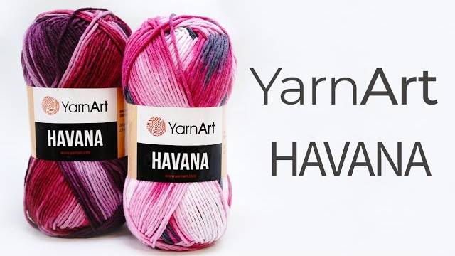 Обзор на пряжу Havana Yarnart 🌴 Хлопок с полиэстером (360p)