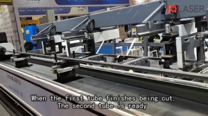 ✅ Резка квадратной и профильной трубы на лазерном труборезе JQLaser серии M3. Макс Ф трубы 230мм