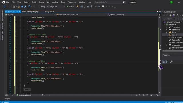How To Make Tic Tac Toe in C# Window Form смотреть онлайн