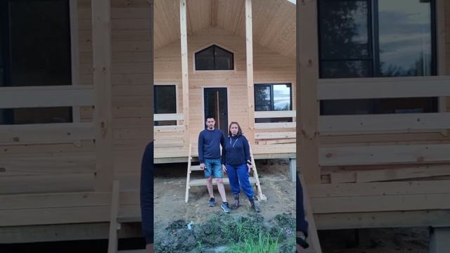 Видеоотзыв! Строительство каркасного дома 8х12 м. под ключ в Ленинградской области. смотреть онлайн