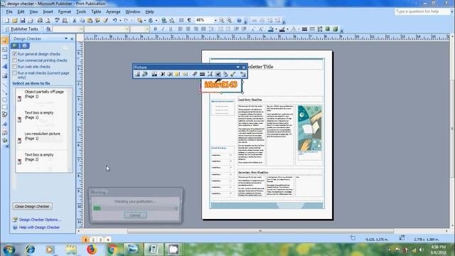 Microsoft Publisher 2007 - How To Use Design Checker In Publisher