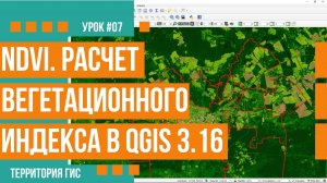 NDVI. Расчет вегетационных индексов в QGIS 3.16