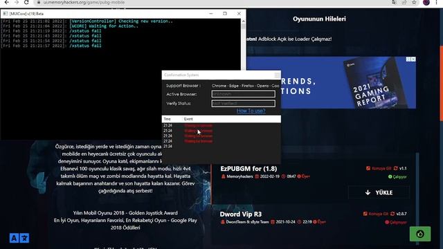 Pubg Mobile 1.8 Emulator MemoryHackers Waiting For Browser error смотреть онлайн