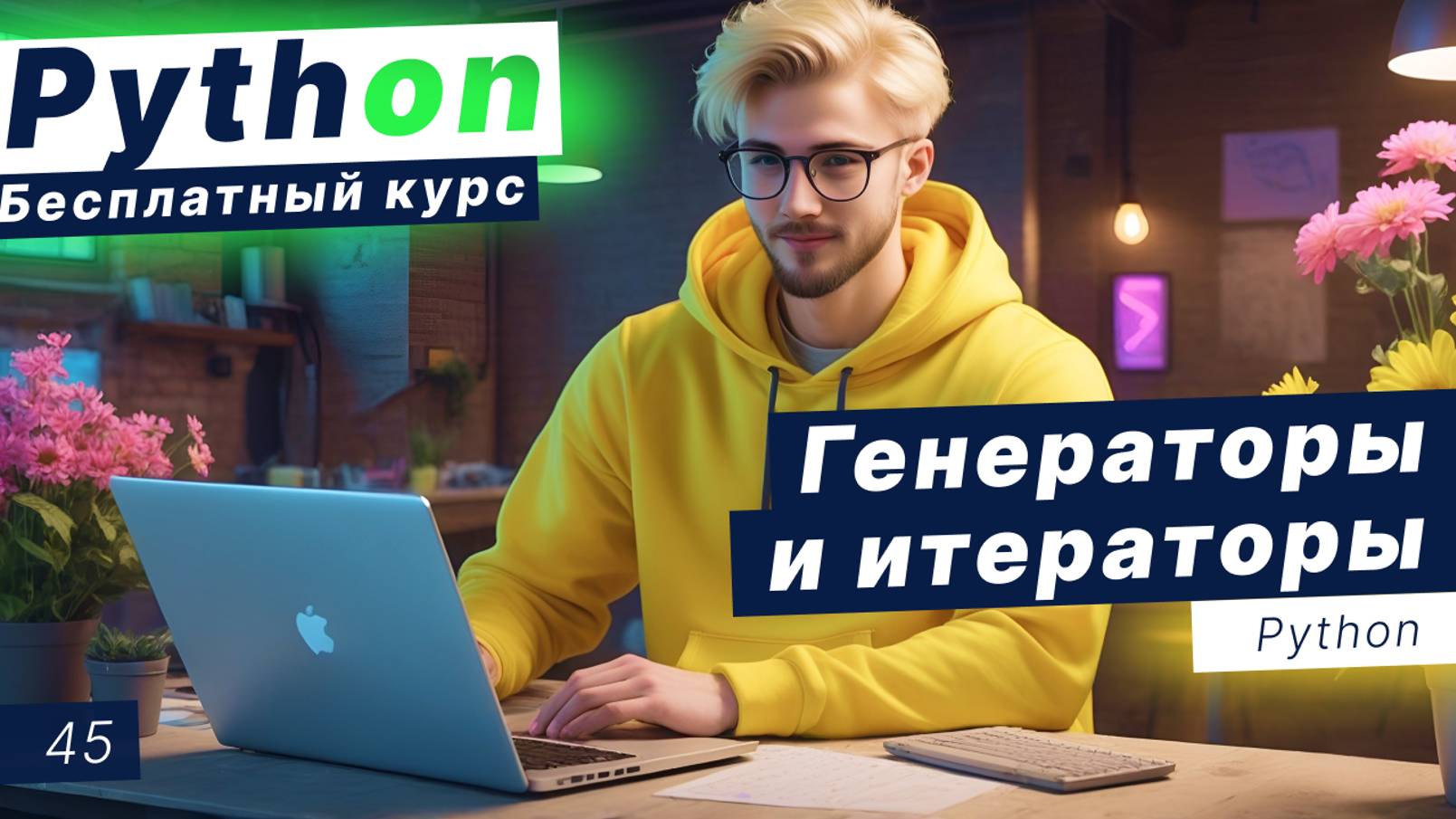Урок 45. Генераторы и итераторы в Python. Лямбда-функция Python