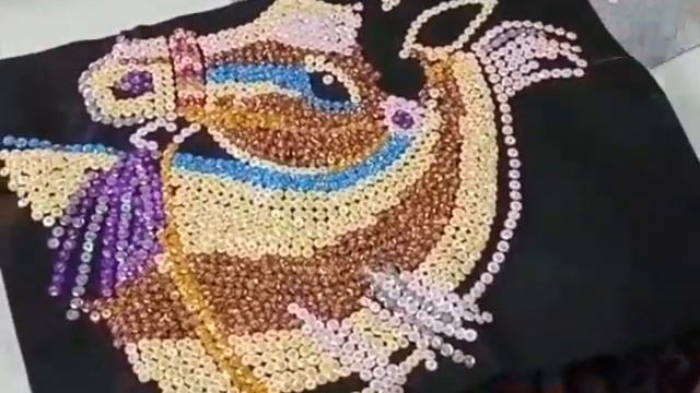 Diy horse paint. Тұлпар. Картина лощади из паетки и бисера. смотреть онлайн