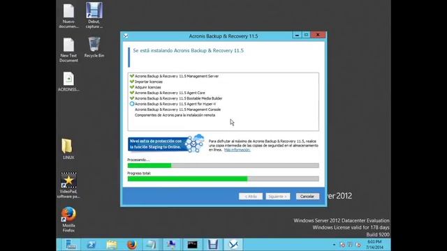 Acronis Advanced Backup (English Subtitle) HYPER-V Win 2012 Server смотреть онлайн