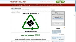 Windows 7 as a free software? | FSF Petition