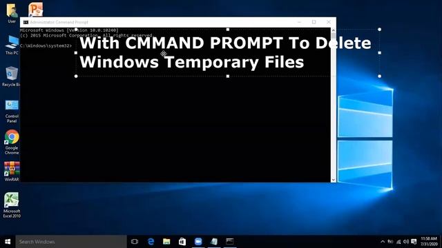 Remove junk from Windows Temporary Folder with COMMAND PROMPT смотреть онлайн