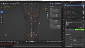 11. Part 1 Adding the character mesh to the Armature