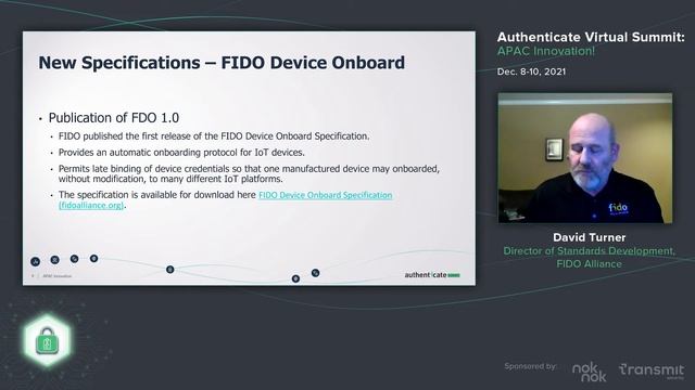 Video: APAC 2021: FIDO Technology and Standards Update смотреть онлайн