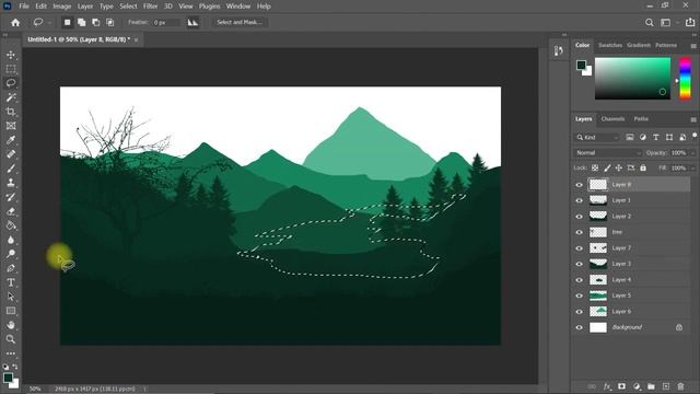 2D Digital Painting in Photoshop 🌌 by Shanaya смотреть онлайн