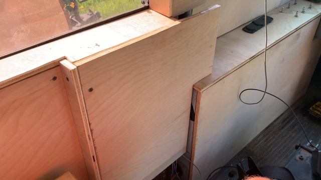 Tiny Home Vlog | Building Skoolie Window Frames and Camping with Family! смотреть онлайн