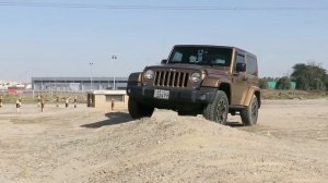 Jeep wrangler rubicon(sway bar) testing جيب رانجلر روبيكون