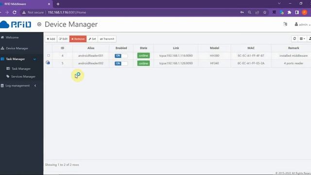Hopeland RFID Middleware for Android Smart Reader HH340 смотреть онлайн