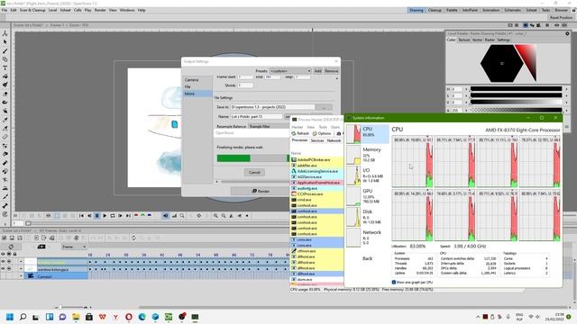 OpenToonz 1.5 - how to render animation - using latest FFmpeg codec (2022). смотреть онлайн