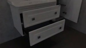 COMFORTY. Тумба-умывальник Феррара-80 белый глянец с раковиной 50180