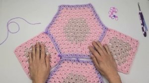 Interessante Tasche Maria aus Granny Square häkeln