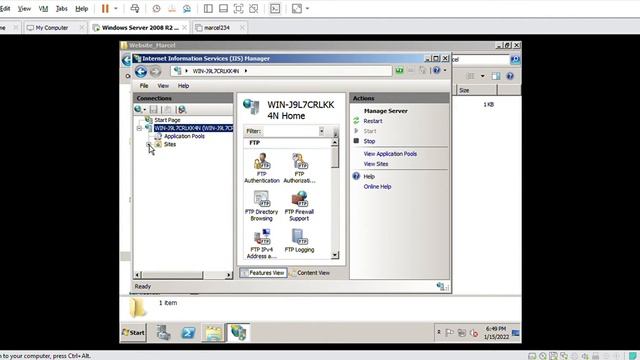 Konfigurasi web server dan FTP server menggunakan windows server 2008 смотреть онлайн