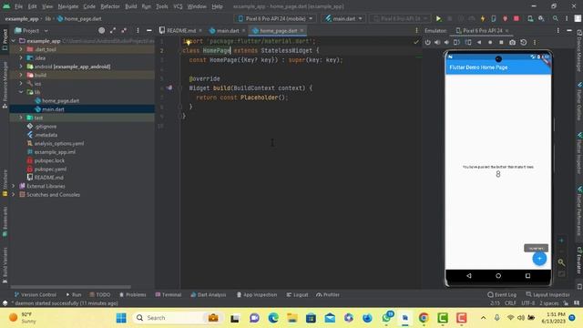 How to create a new flutter project in Android Studio