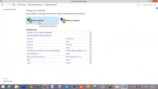 اداه Credential manager في windows 8.1 / 8 لمعرفه كلمه المرور المحفوظه علي النظام смотреть онлайн