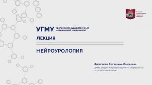 Лекция "Нейроурология", д.м.н. Филиппова Е.С.