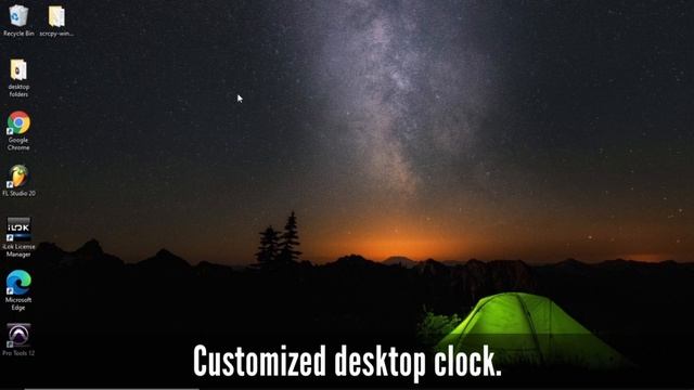 How to install a customize clock on your desktop using rainmeter смотреть онлайн