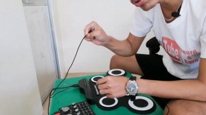 ELECTRONIC DRUM PAD setup for recording on mobile using V8 SOUND CARD | Tutorial digital drum
