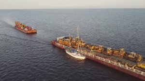 Яхта "Сибирь" и СТ-781 в Обской губе 2024г.