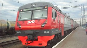 Электропоезд ЭД9Э-0036. Покатушки от Алтайской до Алтайской площадки+прибытие и отправление.