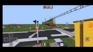 НОВЫЕ ШЛАГБАУМЫ И НЕАДЕКВАТНЫЙ ВОДИТЕЛЬ. РАБОТАЮ ДЕЖУРНЫМ ПО ПЕРЕЕЗДУ В МАЙНКРАФТ ПЕ