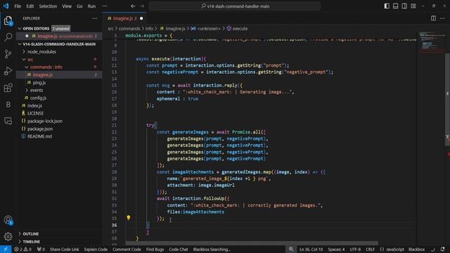 Image Generate Command | discordjs | discord Bot смотреть онлайн