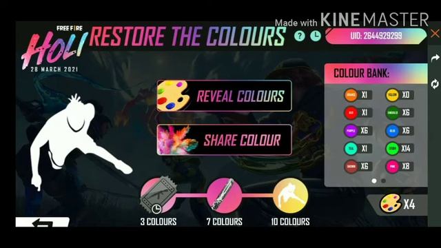 Garena free fire Holi color event color link смотреть онлайн