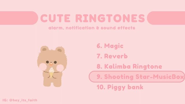 CUTE RINGTONES, ALARM & NOTIFICATION SOUNDS (free) with download link Part - 2