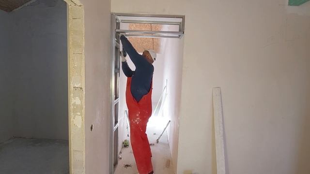 Элегантный Проем из Гипсокартона. Уменьшение Проема Двери.