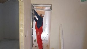Элегантный Проем из Гипсокартона. Уменьшение Проема Двери.