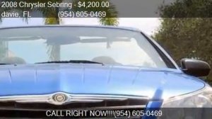 2008 Chrysler Sebring LX 2dr Convertible for sale in davie,