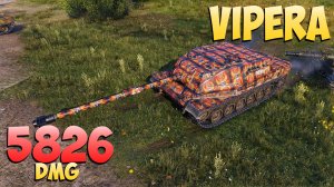 Vipera - 5 Фрагов 5.8K Урона - Боевая черепаха! - Мир Танков