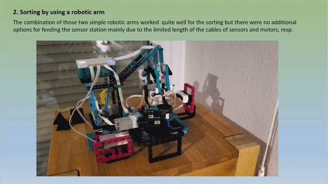 Lego Mindstorms 51515 shape recognition based sorting of objects  - hub to hub communication