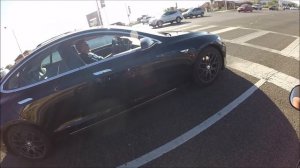 Tesla Model S Pulls Hard on a Sportbike