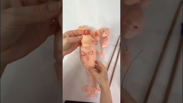 Сборка шарнирной куклы « русалка»   #bjd #dolls #artdoll #бжд #шарнирнаякукла #bjdhobby #dollartist