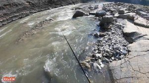 Речной реальная рыбалка на усача. Рыбалка в Чечне.